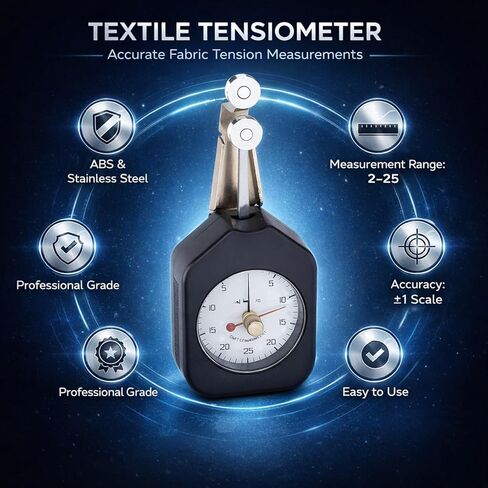 Textile Tensiometer Dial Tension Meter 2 to 25gw - Precise Trigger Pull, Durable Strain Dynamometer for Thread and Wire Measurement in Saudi Arabia