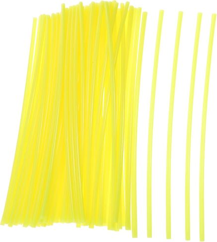 VICASKY 75 PCS Motorcycle Dirt Bike Wheel Rim Covers Fluorescent Yellow Wheel Rim Protectors Kit Durable and Simple to Install Bike Accessories in Saudi Arabia