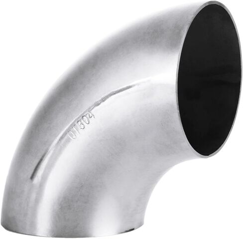 6 حزمة 3 بوصة 304 أنبوب كوع العادم من الفولاذ المقاوم للصدأ ، و 45 درجة مرفق المنحني ، والسماكة 0.06 "(1.5 مم) أنبوب ثني الفولاذ المقاوم للصدأ لأنبوب الكوع المعدلة العادم ، دراج الدراج الدرابزين in Kuwait