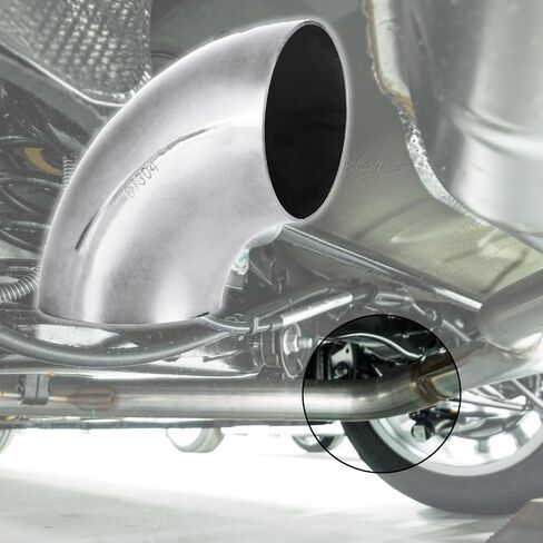 6 حزمة 3 بوصة 304 أنبوب كوع العادم من الفولاذ المقاوم للصدأ ، و 45 درجة مرفق المنحني ، والسماكة 0.06 "(1.5 مم) أنبوب ثني الفولاذ المقاوم للصدأ لأنبوب الكوع المعدلة العادم ، دراج الدراج الدرابزين in Kuwait