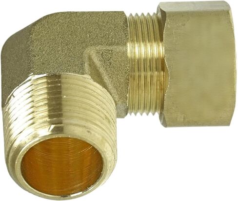 69JJ تركيب كوع ضاغط الهواء - لجزء توصيل أنظمة أنابيب ضاغط الهواء - كوع مطروق - 3/4 بوصة × 3/4 بوصة ضغط X ذكر 90 درجة 200 رطل لكل بوصة مربعة أصفر - أجزاء ضاغط الهواء in Kuwait
