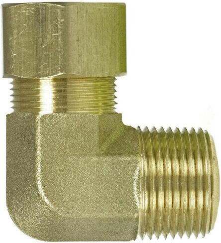 69JJ تركيب كوع ضاغط الهواء - لجزء توصيل أنظمة أنابيب ضاغط الهواء - كوع مطروق - 3/4 بوصة × 3/4 بوصة ضغط X ذكر 90 درجة 200 رطل لكل بوصة مربعة أصفر - أجزاء ضاغط الهواء in Kuwait