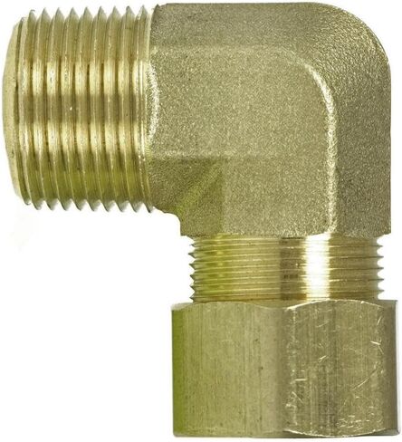 69JJ تركيب كوع ضاغط الهواء - لجزء توصيل أنظمة أنابيب ضاغط الهواء - كوع مطروق - 3/4 بوصة × 3/4 بوصة ضغط X ذكر 90 درجة 200 رطل لكل بوصة مربعة أصفر - أجزاء ضاغط الهواء in Kuwait