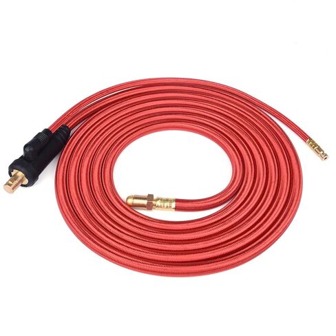 WP26 Quick Connect TIG Welding Torch Gas-Electric Integrated Red Hose Cable Wires 4M 35-50 Euro Connector 13.12FT tig Welding Accessories in Saudi Arabia
