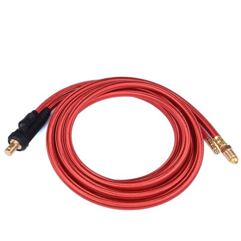 WP26 Quick Connect TIG Welding Torch Gas-Electric Integrated Red Hose Cable Wires 4M 35-50 Euro Connector 13.12FT tig Welding Accessories in Saudi Arabia