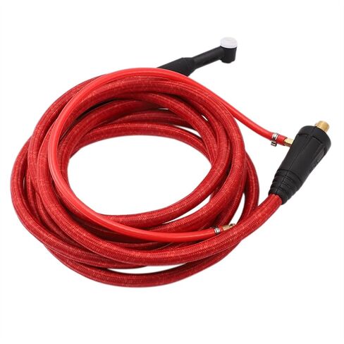 WP9F 4M Red Super Soft Hose Braided Air-Cooled Complete TIG Welding Torch 35-70 Connector tig Welding Accessories in Saudi Arabia