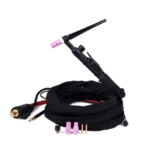 WP9 WP9FV WP9F TIG Welding Torch Gas-Electric Integrated Red Hose 4M 35-50 Euro Connector 13FT Air Cooled tig Welding Accessories in Saudi Arabia