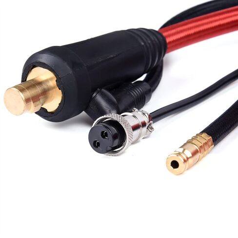 WP9 WP9FV WP9F TIG Welding Torch Gas-Electric Integrated Red Hose 4M 35-50 Euro Connector 13FT Air Cooled tig Welding Accessories in Saudi Arabia