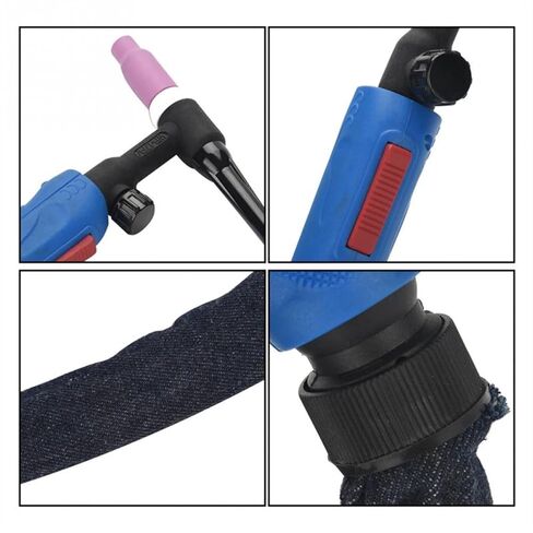 200 Amp Tig Torch Air Cooled Welding Flexible Head Valve WP-17FV 3 Meters for 180A-220A TIG Machine tig Welding Accessories in Saudi Arabia