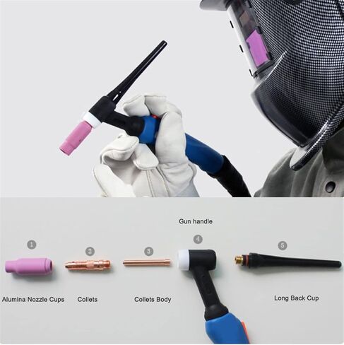 200 Amp Tig Torch Air Cooled Welding Flexible Head Valve WP-17FV 3 Meters for 180A-220A TIG Machine tig Welding Accessories in Saudi Arabia
