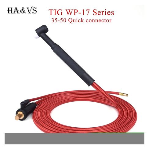 Welding Torch Gas-Electric Integrated Red Hose Cable Wires 5/8 UNF Quick Connector 4M 35-50 Euro 13.12Ft tig Welding Accessories in Saudi Arabia