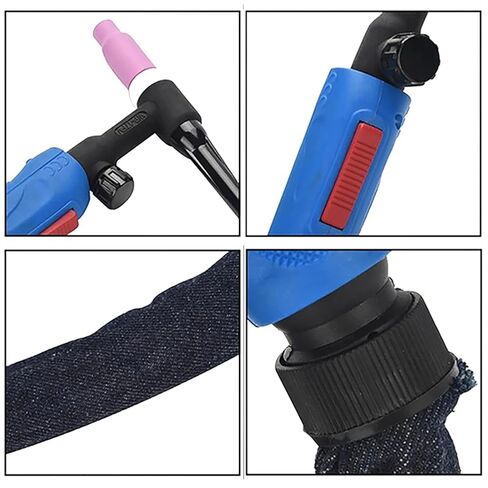 Air Cooled Tungsten Arc Welding Torch 10Feet WP17 Flexible Head Gas Valve TIG WP17FV tig Welding Accessories in Saudi Arabia