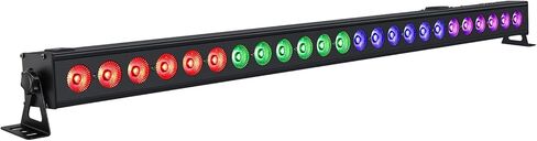 LED Stage Wash Light Bar: 40" 72W RGB DJ Lights - DMX & Sound Activated - Auto & Chase Function - Sturdy Metal Design - Uplights for Events Church Wedding Club Party Wall Wash Festival Lighting in Kuwait