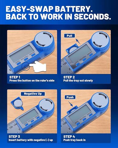مسطرة تحديد الزوايا الرقمية، أداة تحديد الزوايا من الفولاذ المقاوم للصدأ 2 في 1 مقاس 7 بوصات، منقلة رقمية 360 درجة مع شاشة LCD للأعمال الخشبية والبناء وقياس الزاوية العكسية in Kuwait