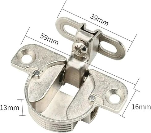 Opening Hole Desk Cabinet Zinc Alloy Wardrobe Inner Hinges Furniture Hardware 1Pcs in Saudi Arabia
