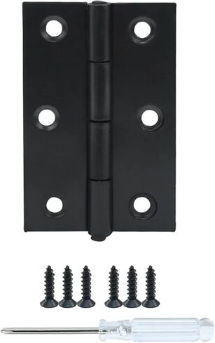 12 Black Butt Hinges 2.5 Inch 304 Stainless Steel Small with Mounting Screws 1Pcs in Saudi Arabia