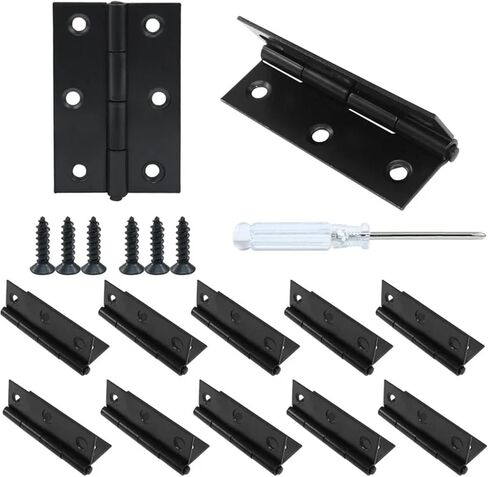 12 Black Butt Hinges 2.5 Inch 304 Stainless Steel Small with Mounting Screws 1Pcs in Saudi Arabia