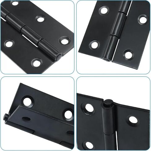 12 Black Butt Hinges 2.5 Inch 304 Stainless Steel Small with Mounting Screws 1Pcs in Saudi Arabia
