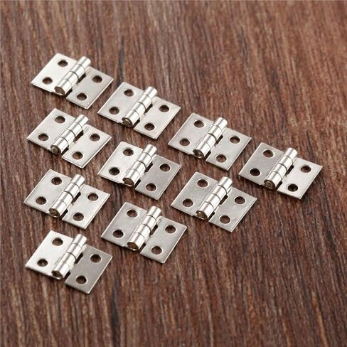 8x10mm Mini Cabinet Hinges Furniture Fittings Small Cupboard Door 50Pcs in Saudi Arabia