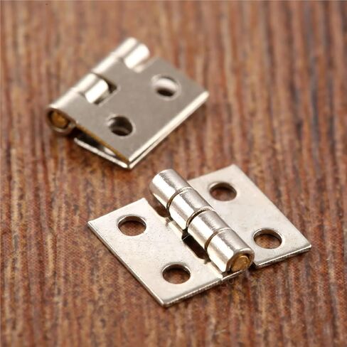 8x10mm Mini Cabinet Hinges Furniture Fittings Small Cupboard Door 50Pcs in Saudi Arabia