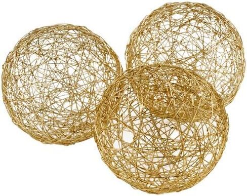 3 x 3 x 3 in. Gold Iron Wire Spheres Box of 3 in Saudi Arabia