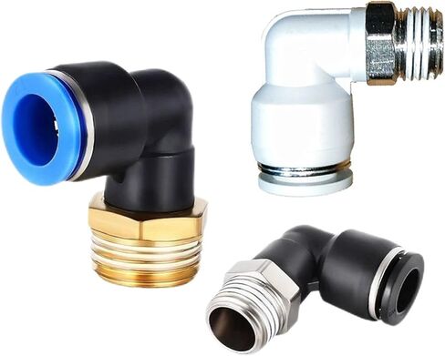 Pneumatic Quick Connector Pl8-02 Quick-Connect 1/4 Pl4-M5 Air Pump Tube Pl10-03 Threaded Elbow 1Pcs(Pl14-02(white)) in Saudi Arabia