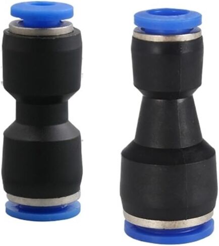 Blue Pneumatic Trachea Straight Through Quick Plugs PU4/6/8/12/14/16mm Hose Connector 1Pcs(PU8(蓝色)) in Saudi Arabia