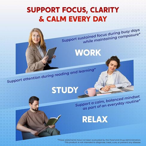 Premium L-Theanine, Alpha-GPC, Lion’s Mane & Phosphatidylserine – Cognitive & Mental Focus Support Supplement – 150 Capsules in Kuwait