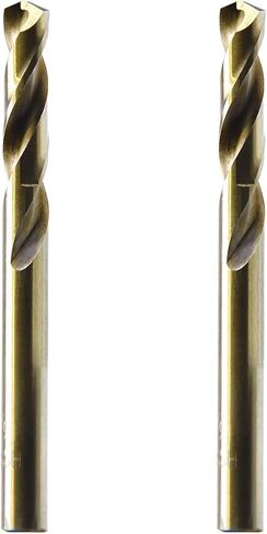 MAXTOOL 21/64 بوصة 2 قطعة مثاقب آلة لولبية متطابقة HSS M42 لقم ثقب كوبالت تويست كعب مثقاب قصير ساق مستقيم ذهبي مطحون بالكامل؛ SMF42G10R21P2 in Saudi Arabia