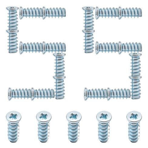55 PCS Drawer Rail Euro Screws Compatible with IKEA 100349, Replacement Screws, Crosshead Self Tapping Screws for Drawer in Saudi Arabia