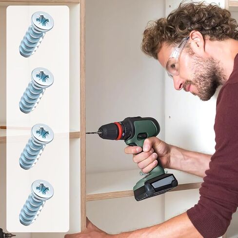 55 PCS Drawer Rail Euro Screws Compatible with IKEA 100349, Replacement Screws, Crosshead Self Tapping Screws for Drawer in Saudi Arabia