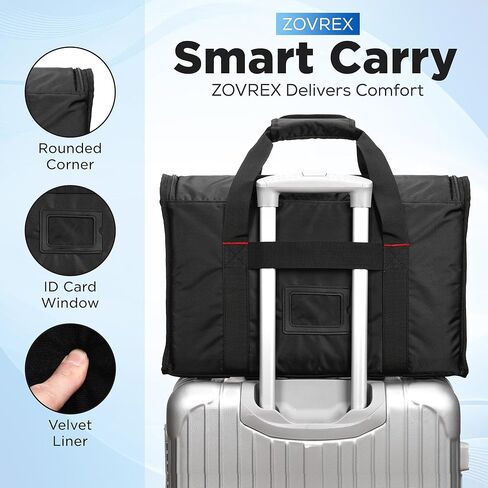 Portable Monitor Carrying Case for 15.6" to 17.3" Monitors — Structured Travel Bag with Padded Protection Shoulder Strap and Luggage Sleeve for Portable Monitors in Saudi Arabia