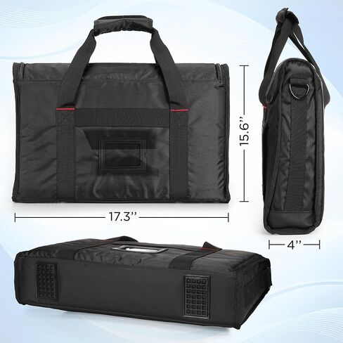 Portable Monitor Carrying Case for 15.6" to 17.3" Monitors — Structured Travel Bag with Padded Protection Shoulder Strap and Luggage Sleeve for Portable Monitors in Saudi Arabia