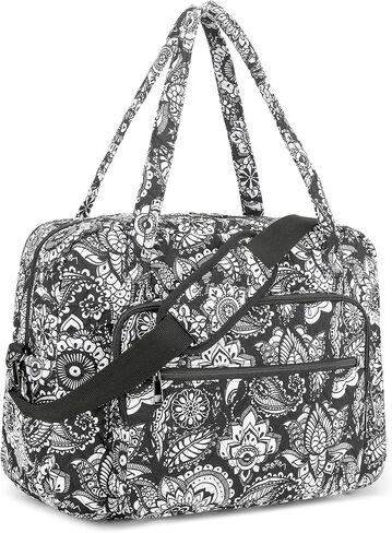 حقيبة دفل مبطنة للسفر من سيروك، حقائب ليلية لعطلة نهاية الأسبوع للنساء أثناء السفر، حقائب حمل من القماش الخشن للطائرات باللون البرتقالي in Kuwait