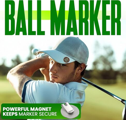 K9King Funny Golf Ball Marker with Magnetic Marker Hat Clip for Men Adult Humor Novelty Ball Markers with Funny Words Unique Golf Accessories Premium for Men or Women Golfers in Kuwait