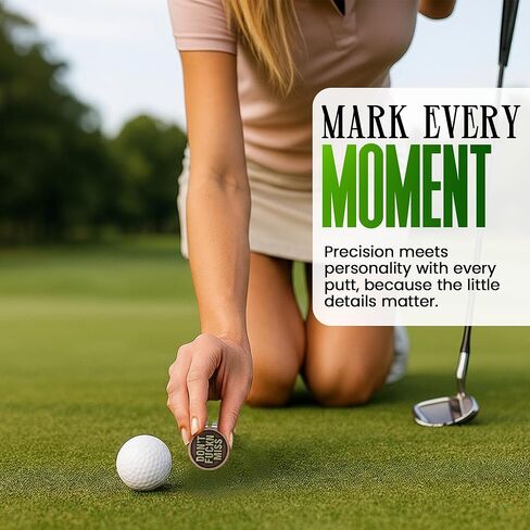 K9King Funny Golf Ball Marker with Magnetic Marker Hat Clip for Men Adult Humor Novelty Ball Markers with Funny Words Unique Golf Accessories Premium for Men or Women Golfers in Kuwait