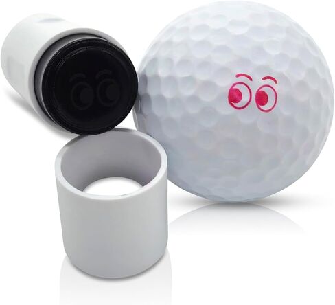 علامة ختم كرة الجولف للعيون - أحمر in Kuwait