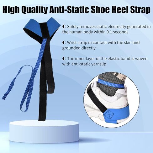 Anti Static Foot Heel Straps, Adjustable Anti Static Ankle Heel Strap Heel Electronic Discharge Band Foot Grounder Heel Grounder, One Size Fits All in Saudi Arabia