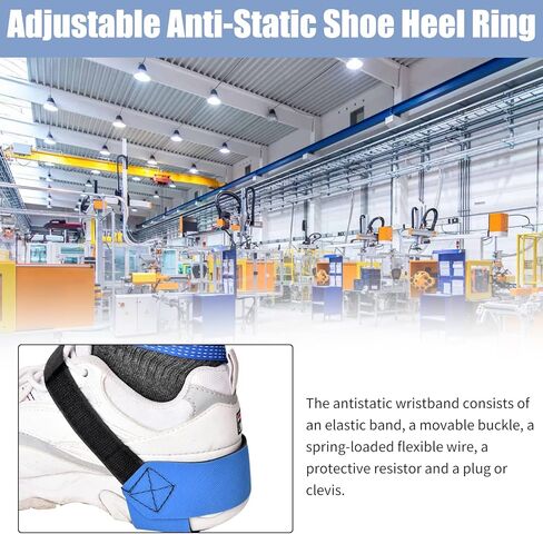 Anti Static Foot Heel Straps, Adjustable Anti Static Ankle Heel Strap Heel Electronic Discharge Band Foot Grounder Heel Grounder, One Size Fits All in Saudi Arabia