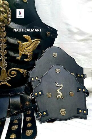 Medieval Roman Greek Leather Muscle Body Armor Leg & Arm Guard Set in Saudi Arabia