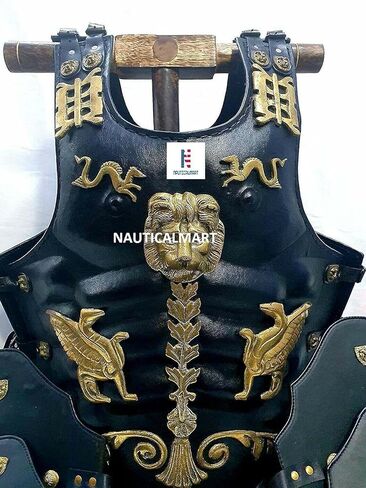 Medieval Roman Greek Leather Muscle Body Armor Leg & Arm Guard Set in Saudi Arabia