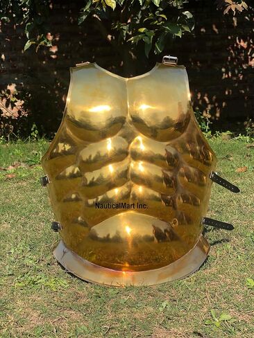 بحري مارت النحاس العتيقة في العصور الوسطى الرومانية اليونانية العضلات درع Cuirass ث / حزام المئزر in Kuwait