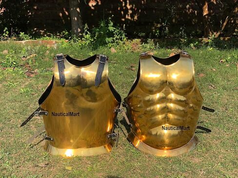 بحري مارت النحاس العتيقة في العصور الوسطى الرومانية اليونانية العضلات درع Cuirass ث / حزام المئزر in Kuwait