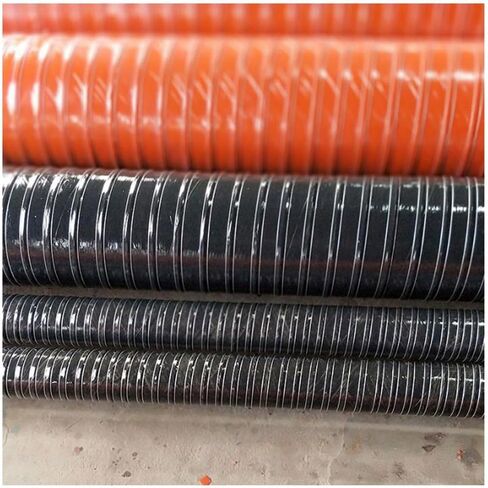 33ft Flexible High-Temp Brake Ducting Hose, Silicone Air Duct for HVAC, Dryer Vent, Industrial Fumes Ventilation Pipe (40mm/1.6") - Durable Cooling & Heating Solution in Saudi Arabia