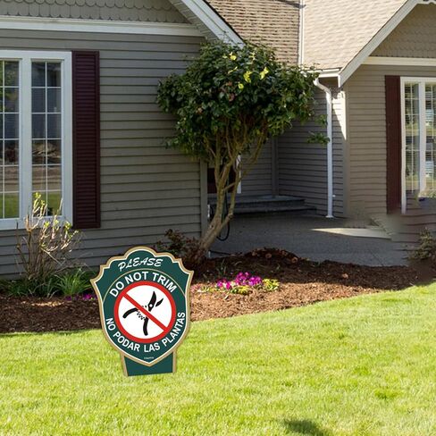 2 حزمة من فضلك لا تقليم علامات ساحة ثنائية اللغة لا Podar Las Plantas لا تقطع علامة معدنية للحديقة للحديقة الإنجليزية الإسبانية 6 "× 12" خالية من الصدأ الألومنيوم في الهواء الطلق حي الشارع مانعة لتسرب الماء سهلة التركيب in Saudi Arabia