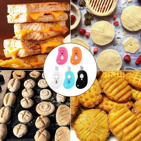 أداة تسجيل عجينة الخبز من XANGNIER، 5 عبوات من أدوات تسجيل العجين المخمر، أداة تقطيع عجينة الخبز، أداة تقطيع الخبز ومستلزمات صنع الخبز والإكسسوارات in Kuwait