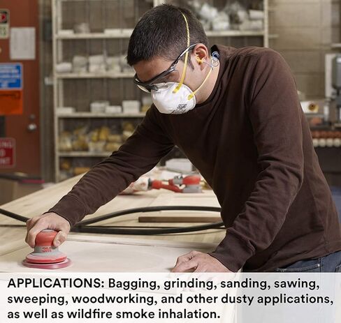 3M معدات الحماية الشخصية جهاز تنفس الجسيمات 8210 + N95 + دخان + غبار + طحن + صنفرة + نشر + كنس (صندوق / 20) in Kuwait
