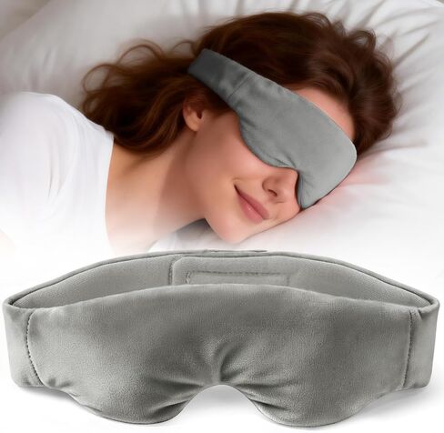 Akakios Heated Eye Mask for Dry Eyes, Microwavable Moist Heat Weighted Eye Masks Warm Compress for Dark Circles and Puffiness, Relief Stye Treatment, with Washable Cover(Pink) in Saudi Arabia