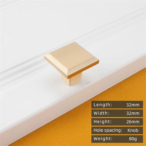Solid Brass Retro Gold Pull Furniture Hardware Kitchen Single Hole Handles 1Pcs(9-L-32mm) in Saudi Arabia