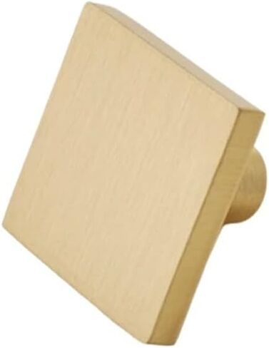 Solid Brass Single Hole Cabinet Door Pull Handle Simple Wardrobe Drawer Square 1Pcs(25mm) in Saudi Arabia